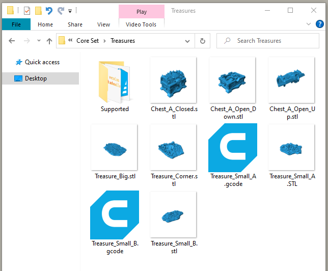 STL file folder windows folder explorer
