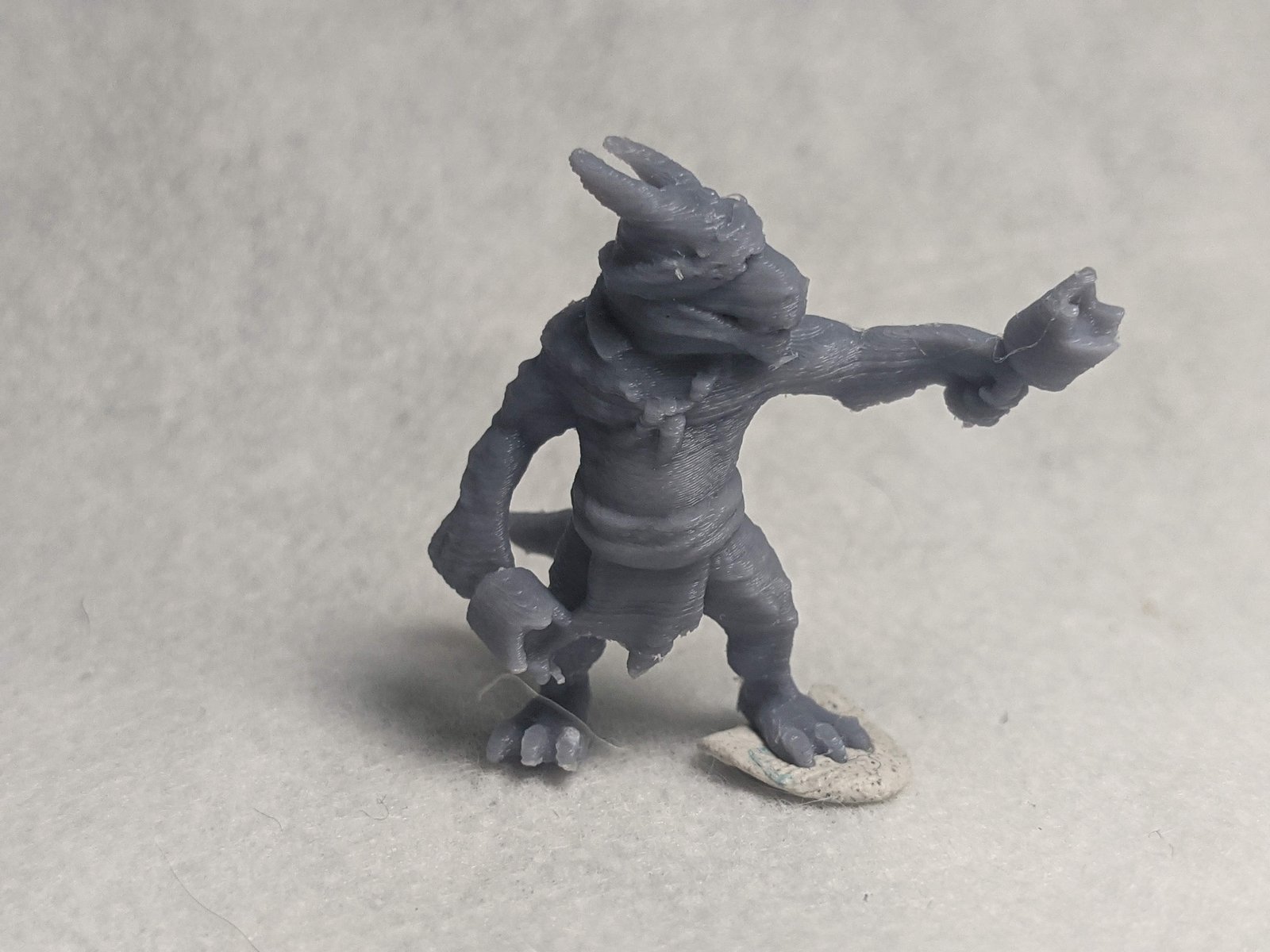 Bottle Brawler kobold miniature without supports