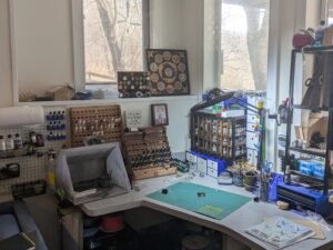 Image of finalized hobby space 1/8/24 using the MixRack Paint solution.